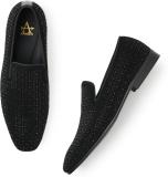 ARROW Loafers For Men (Black , 8)