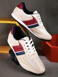 Mast & Harbour Sneaker Casual Shoes Sneakers For Men (Camel, Red, Blue , 10)