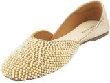 MOCHI 35-593 Mojaris For Women (Gold , 5)