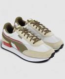 PUMA Future Rider Double Sneakers For Men (White , 11)