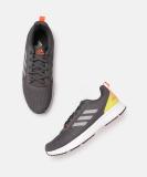 ADIDAS ADIDAS Men Charcoal Grey Glowrun Reflective M Woven Design Running Shoes Running Shoes For Men (Grey , 7)