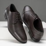 RED TAPE Formal Derby Shoes for Men | Real Leather Shoes with Low-cut Pattern Derby For Men (Brown , 6)