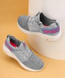 Skechers GO RUN FAST-HAPPY DAZE Running Shoes For Women (Grey , 3)