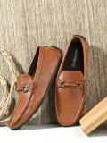 SAN FRISSCO Comfortable Loafers For Men (Tan , 6)