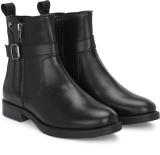 Delize Ankle length Boots For Women (Black , 3)