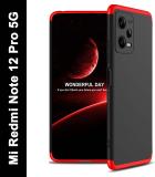 KWINE CASE Back Cover for REDMI Note 12 Pro 5G (Red, Dual Protection, Pack of: 1)