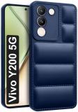 Micvir Back Cover for Vivo Y200 5G (Blue, Camera Bump Protector, Pack of: 1)