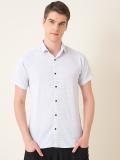 Mast & Harbour Men Self Design Casual Grey Shirt