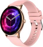 fire boltt hoenix Pro 1.39" Bluetooth Calling Smartwatch, AI Voice Assistant, Metal Body Smartwatch (Gold Pink Strap, Free Size)