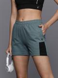 HRX by Hrithik Roshan Solid Women Grey Regular Shorts