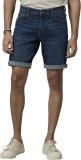 Celio Solid Men Blue Casual Shorts