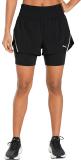 PUMA Solid Women Black Running Shorts