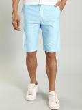 INDIAN TERRAIN Solid Men Blue Casual Shorts