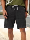 Kook N Keech Solid Men Black Denim Shorts