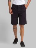 PARX Solid Men Black Sports Shorts