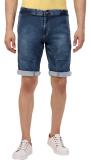 bEEVEE Solid Men Denim Blue Casual Shorts