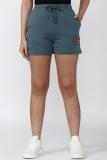 FOREVER 21 Solid Women Blue Casual Shorts