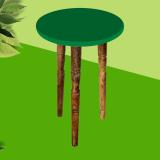 Classical Youth Engineered Wood Side Table (Finish Color - Green, DIY(Do-It-Yourself))