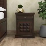 Flipkart Perfect Homes Pure Sheesham Wood Bedside Table Solid Wood Bedside Table (Finish Color - Walnut With Diamond, DIY(Do-It-Yourself))