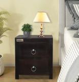 Meera Handicraft Sheesham Wood Solid Wood Bedside Table (Finish Color - Walnat Finish, Pre-assembled)