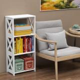 SS ARTS Bedroom Bedside Standing Storage Organizer Living Room Sofa Side Shelf Rack Natural Fiber Side Table (Finish Color - White, DIY(Do-It-Yourself))