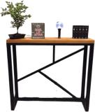 dekorwish Black Base Console Table Metal Console Table (Finish Color - Black, Pre-assembled)