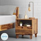 Sleepyhead Ally Solid Wood Bedside Table (Finish Color - Provincial Teak, DIY(Do-It-Yourself))