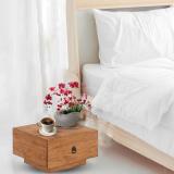 GOYALINTERIOR Sheesham Wood End/Corner/Bedside Table With Storage For Bedroom/Livingroom/Home Solid Wood Bedside Table (Finish Color - Honey Finish, Pre-assembled)