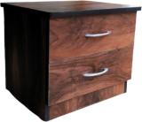 bhawani 2Drawer side table Engineered Wood Side Table (Finish Color - Asian dark, Pre-assembled)