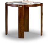 Durian Orleans Stone Side Table (Finish Color - Walnut Brown, Knock Down)