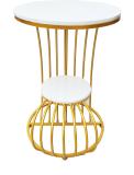 Village craft online Metal End Table (Finish Color - gold, Pre-assembled)