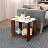 sbf furniture Engineered Wood Side Table (Finish Color - Brown & White, DIY(Do-It-Yourself))