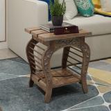 Onlineshoppee Solid Wood End Table (Finish Color - Brown, DIY(Do-It-Yourself))