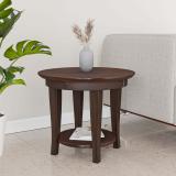 Nilkamal Laura Solid Wood End Table (Finish Color - Dark Walnut, Knock Down)