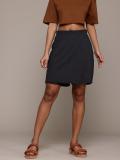 Roadster Solid Women Pencil Black Skirt