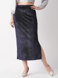 Globus Striped Women Straight Blue Skirt