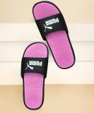 PUMA Women Slides (Black , 5)