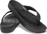 CROCS Women Classic Platform Flip Flops (Black , 4)