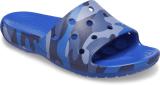 CROCS Men Slides (Blue , 9)