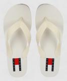 TOMMY HILFIGER Women Flip Flops (White , 6)