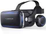 Mudo Virtual Reality Glasses with Built-in Headphones For Gaming Experiances (Smart Glasses, Black)