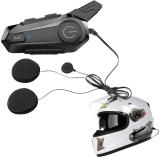 IMAGINEA E1 Motorcycle/Scotty Bluetooth on Ear Headset Waterproof for Full Face Helmet Smart Headphones (Wireless)