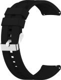 ACM Watch Strap Silicone Hook for Noise Noisefit Fusion Vintage Brown 44mm Black Smart Watch Strap (Black)