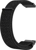 ACM Watch Strap Nylon Loop for Fossil Q Venture Ftw6003 Smartwatch Belt Black Smart Watch Strap (Black)