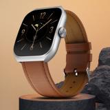 Noise Hexa 1.96" AMOLED with ArcView Display, Bluetooth Calling & AI Voice Assistant Smartwatch (Classic Brown Strap, Regular)