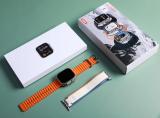 La Shades Latest Ultra 2, Series 8, HD Display, Dual Strap,With Logo, BT Calling Smartwatch (orange, multicolor Strap, 49)