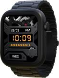 PA Maxima Max Pro Flare 1.9" Ultra HD Display, BT Calling, AI Voice Assistant, Metal Body Smartwatch (Black with Black SS Chain Strap, Free Size)