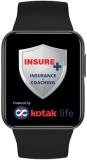 GOQii Smart vital lite Cover 5 lakhs Health & 1 lakh Life Insurance Smartwatch (Black Strap, Regular)