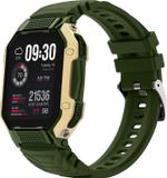 Fire-Boltt Shark 46.5mm (1.83) Smartwatch with Rugged Outdoor Design, Bluetooth Calling Smartwatch (Gold Green Strap, Free Size)