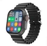 CREATION4U T800 Bluetooth Calling Touch Watch & Fitness tracker Smartwatch (Black Strap, Free size)